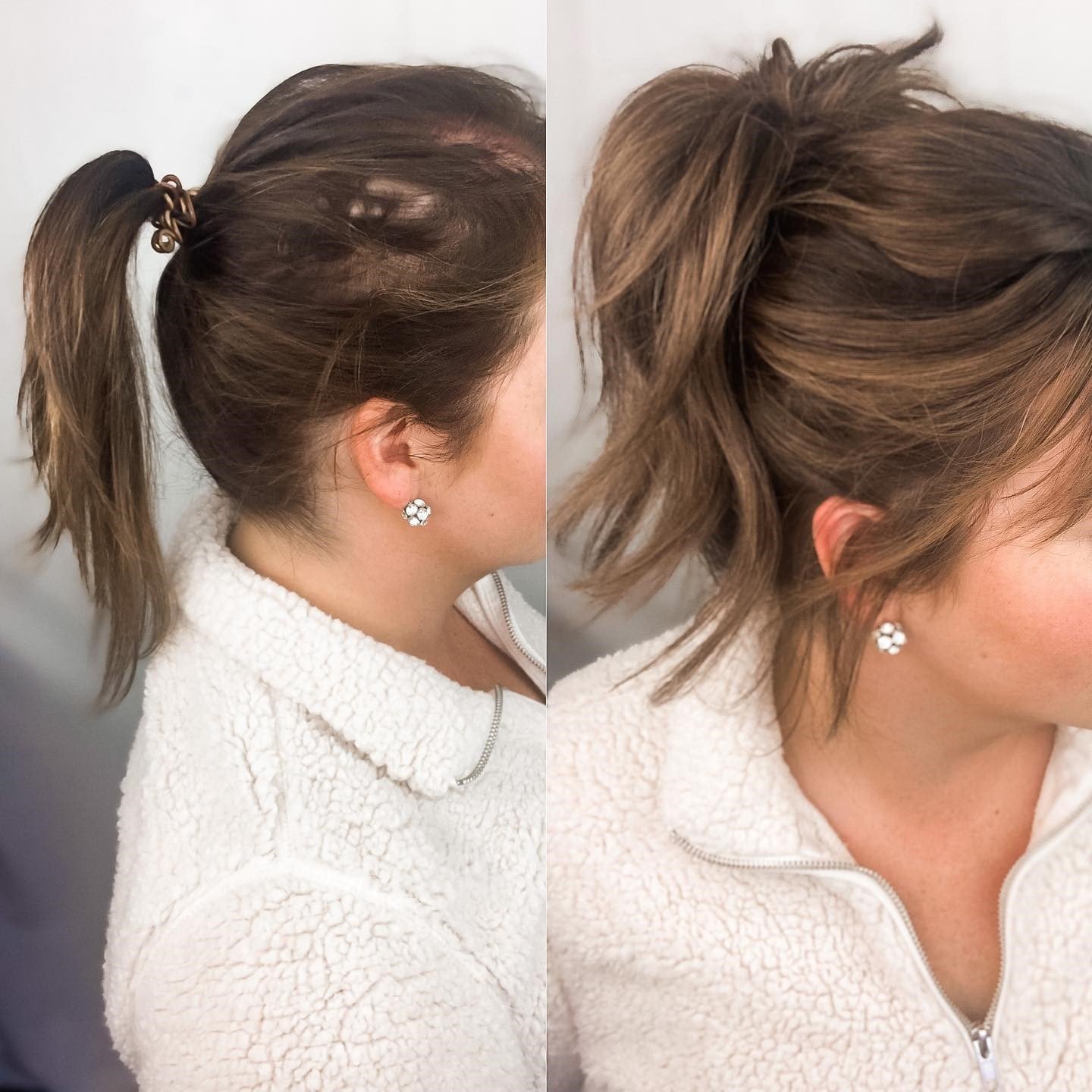 HOW TO GET A MESSY HIGH PONYTAIL WITH A TOPPER